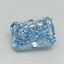 3.15 Ct. Fancy Vivid Blue Radiant Lab Grown Diamond