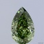 1.51 Ct. Fancy Vivid Green Pear Lab Grown Diamond