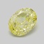 0.77 Ct. Fancy Intense Yellow Oval Lab Grown Diamond