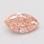 1.02 Ct. Fancy Vivid Brownish Pink Marquise Lab Grown Diamond