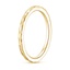 18K Yellow Gold Matte Hammered Petite Comfort Fit Wedding Ring, smallside view