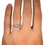 The Donoma Ring, smallzoomed in top view on a hand