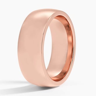Heavyweight 7mm Wedding Ring in 14K Rose Gold