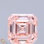 3.01 Ct. Fancy Intense Pink Asscher Lab Grown Diamond
