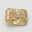 1.09 Ct. Fancy Intense Brownish Yellow Radiant Lab Grown Diamond