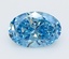 2.01 Ct. Fancy Vivid  Blue Oval Lab Grown Diamond
