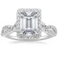 18K White Gold Luxe Willow Halo Diamond Ring (2/5 ct. tw.), smalltop view