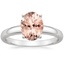 18K White Gold Comfort Fit 3mm Ring, smalltop view