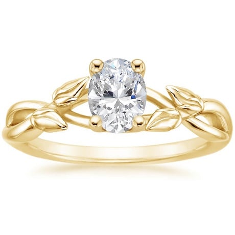 18K Yellow Gold Budding Willow Ring with Winding Willow Ring