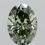 2.10 Ct. Fancy Vivid Green Oval Lab Grown Diamond
