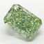 4.08 Ct. Fancy Vivid  Green Radiant Lab Grown Diamond