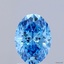 1.50 Ct. Fancy Vivid Blue Oval Lab Grown Diamond