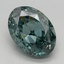 3.05 Ct. Fancy Vivid Green Oval Lab Grown Diamond