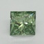 1.20 Ct. Fancy Vivid Pacific Green Princess Lab Grown Diamond