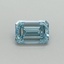 1.01 Ct. Fancy Vivid Blue Emerald Lab Grown Diamond