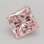 1.08 Ct. Fancy Intense Pink Princess Lab Grown Diamond
