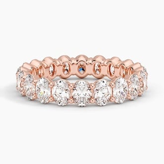 Oval Eternity Diamond Ring (3 ct. tw.) in 14K Rose Gold