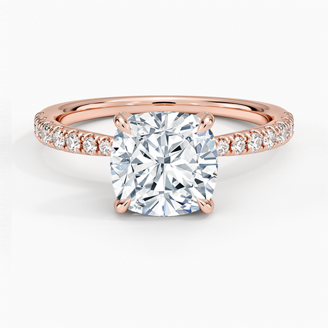 14K Rose Gold Freesia 2mm Diamond Ring (1/3 ct. tw.)