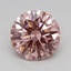 0.70 Ct. Fancy Vivid Pink Round Lab Grown Diamond