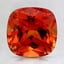 8.1x8mm Orange Cushion Lab Grown Sapphire