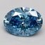 2.08 Ct. Fancy Vivid Blue Oval Lab Grown Diamond