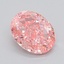 2.05 Ct. Fancy Vivid  Pink Oval Lab Grown Diamond
