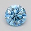 0.51 Ct. Fancy Vivid  Blue Round Lab Grown Diamond