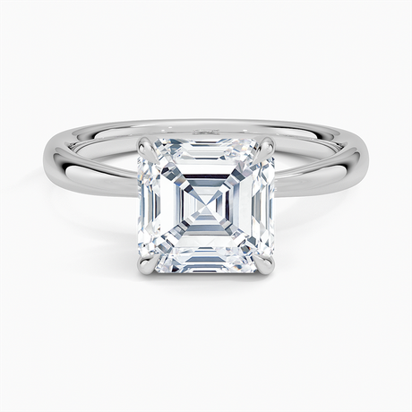 18K White Gold Freesia 2.7mm Solitaire Ring
