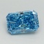 1.09 Ct. Fancy Vivid Blue Radiant Lab Grown Diamond