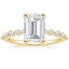 18K Yellow Gold Marseille Half Coverage Diamond Ring (1/4 ct. tw.), smalltop view