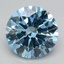 3.00 Ct. Fancy Vivid Blue Round Lab Grown Diamond