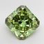 7.28 Ct. Fancy Vivid  Green Radiant Lab Grown Diamond