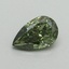 0.51 Ct. Fancy Vivid Green Pear Lab Grown Diamond