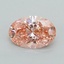 1.04 Ct. Fancy Vivid  Pink Oval Lab Grown Diamond