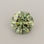 0.50 Ct. Fancy Vivid  Green Round Lab Grown Diamond