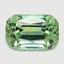7.4x5.0mm  Green  Cushion   Tourmaline