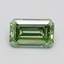 1.01 Ct. Fancy Vivid Pacific Green Emerald Lab Grown Diamond