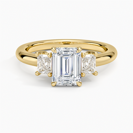 Helena Radiant-Cut Three Stone Diamond Ring (3/8 ct. tw.)