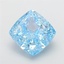 10.18 Ct. Fancy Vivid Blue Cushion Lab Grown Diamond
