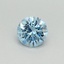0.35 Ct. Fancy Vivid Blue Round Lab Grown Diamond
