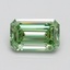 1.02 Ct. Fancy Vivid Pacific Green Emerald Lab Grown Diamond