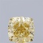 2.07 Ct. Fancy  Yellow Cushion Lab Grown Diamond