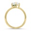 Marquise Diamond and Emerald Toi et Moi Ring, smallside view
