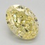 2.71 Ct. Fancy Vivid Yellow Oval Lab Grown Diamond