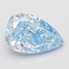 2.05 Ct. Fancy Vivid Blue Pear Lab Grown Diamond