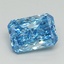 1.62 Ct. Fancy Vivid Blue Radiant Lab Grown Diamond