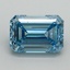 2.16 Ct. Fancy Vivid Blue Emerald Lab Grown Diamond
