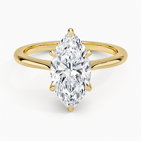 18K Yellow Gold Elle Solitaire Ring