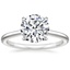 18K White Gold Callista Diamond Ring, smalltop view