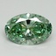 1.62 Ct. Fancy Vivid Pacific Green Oval Lab Grown Diamond